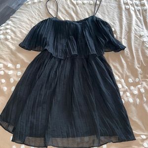 Zara black spaghetti strap dress